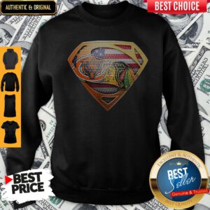 Nice Superman Chicago Bears Vs Washington Redskins American Flag Independence Day Sweatshirt