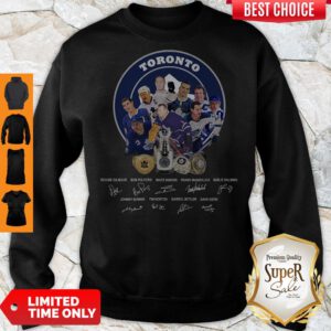 Nice Toronto Maple Leafs Hockey Team Players Signatures Sweatshirt