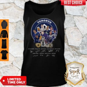 Nice Toronto Maple Leafs Hockey Team Players Signatures Tank Top