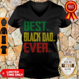 Pretty Best Black Dad Ever Vintage V-Neck