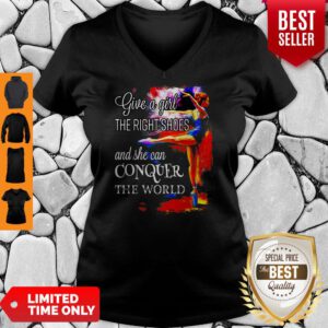 Pretty Give A Girl The Right Shoes V-Neck