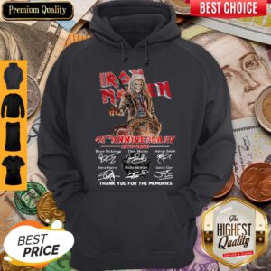 Pretty Iron Maiden 45th Anniversary 1975 2020 Thank You For The Memories Hoodie
