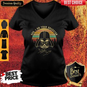 Pretty Mandalorian Dad I Am Your Daughter Signatures Vintage V-Neck