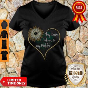 Pretty My Heart Belongs To My Welder V-Neck
