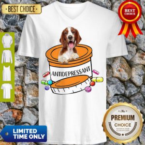 Pro Welsh Springer Spaniel Antidepressant V-Neck