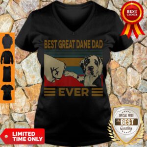 Pro Bear Great Dane Dad Ever Vintage V-Neck