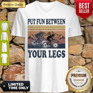 Pro Cycling Put Fun Between Your Legs Vintage V-Neck