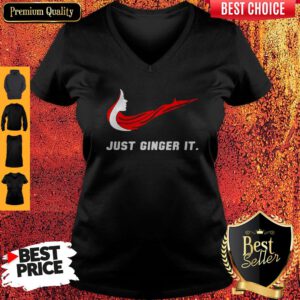 Pro Girl Red Hair Just Ginger It V-Neck