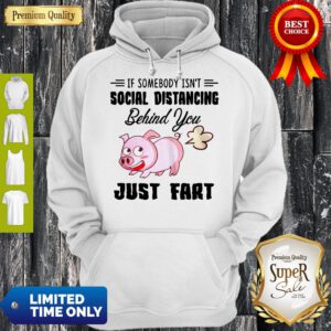 Pro If Somebody Isn't Social Distancing Behind You Just Fart Pig Hoodie