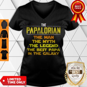 Pro The Papalrian The Man The Myth The Legend The Best Papa In The Galaxy V-Neck