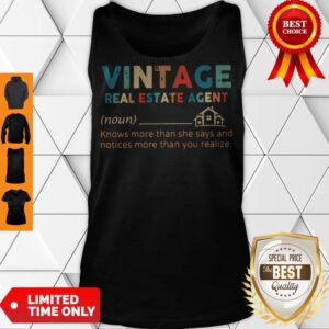 Pro Vintage Real Estate Agent Define Knows More Than Classic Tank Top