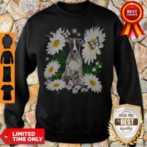 Pro Whippet Daisy Flower Classic T-Sweatshirt