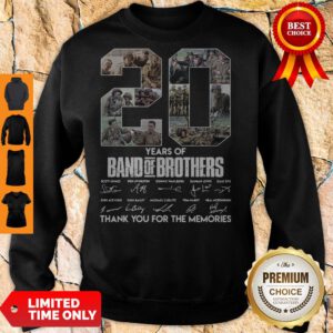 Top 20 Year Of Band Of Brothers Thank You For The Memories Signatures Sweatshirt