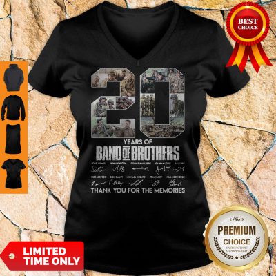 Top 20 Year Of Band Of Brothers Thank You For The Memories Signatures V-Neck