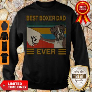 Top Bear Boxer Dad Ever Vintage Sweatshirt