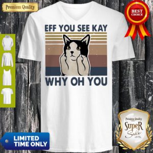 Top Cat Fuck Eff You See Kay Why Oh You Vintage V-Neck