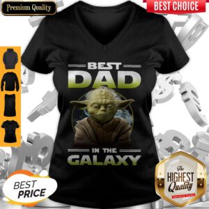 Top Master Yoda Best Dad In The Galaxy V-Neck