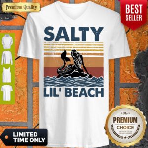 Top Mermaid Salty Lil’ Beach Vintage V-Neck