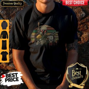 Top The Mandalorian #1 Dad Fathers Day Vintage Sunset Shirt
