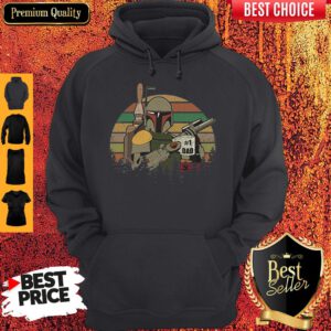 Top The Mandalorian #1 Dad Fathers Day Vintage Sunset Hoodie
