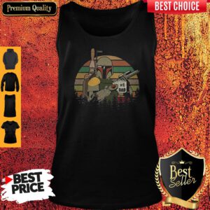 Top The Mandalorian #1 Dad Fathers Day Vintage Sunset Tank Top