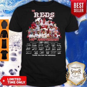 Top The Red 140th Anniversary 1981 2021 Thank You For The Memories Shirt