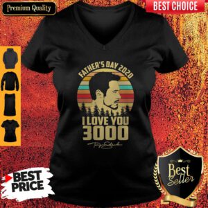 Top Tony Stark Father’s Day 2020 I Love You 300 Signature Vintage V-Neck