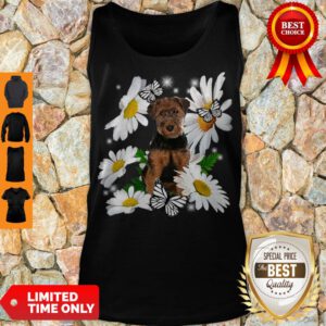 Top Welsh Terrier Daisy Flower Classic T-Tank Top