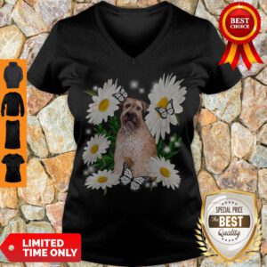 Top Wheaten Terriers Daisy Flower Classic T-V-Neck