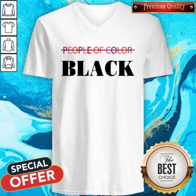 Beautiful People Of Color Black V-neck