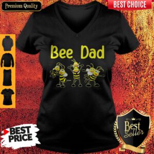 Bee Dad Happy Fathers Day V-neck