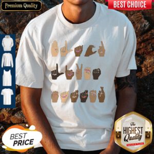 Cute Sign Language Black Lives Matter Shirt