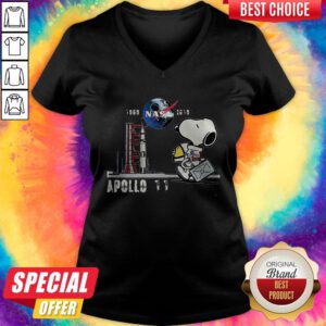 Cute Snoopy Apollo 11 1969 Nasa 2020 V-neck