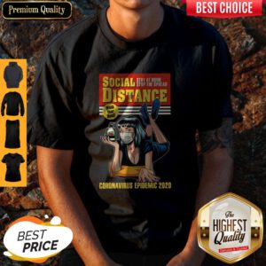 Cute Social Distance Stay At Home Stop The Spread Coronavirus Epidemic 2020 Shirt