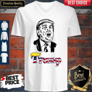 Donal Trump Political Reelection 2020 USA Hair Dew V-neck