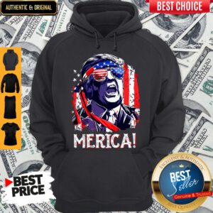 Hot Donald Trump Merica 4th July Hoodie