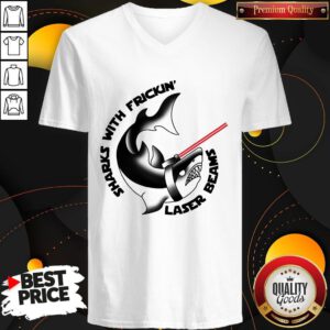 Nice Sharks With Frickin' Laser Beams V-neck