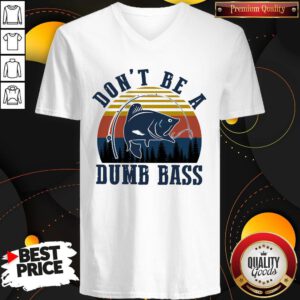 Official Fishing Don’t Be A Dumb Bass Vintage V-neck
