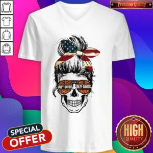 Premium Harley Davidson Skull V-neck