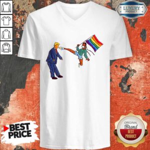 Premium LGBT Trump Tiny Hand V-neck