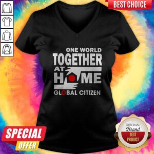 Premium One World Together At Home Global Citizen V-neck