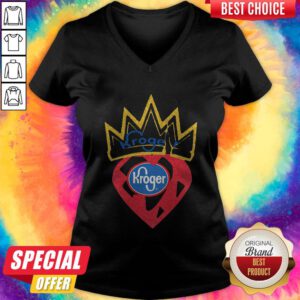 Premium Queen Strawberry Kroger Logo Diamond V-neck