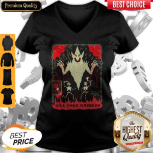 Premium There Are No Strings On Me Kill Your Masters V-neck