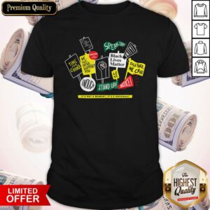 Pretty Fast Shipping Starbucks White Black Lives Matter BLM Shirt