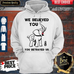 Pretty We Believe You You betrayed Us Elephant Hoodie