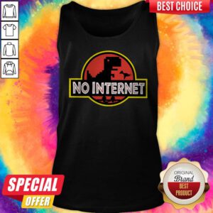 Pro Jurassic Park Saurus No Internet Tank Top