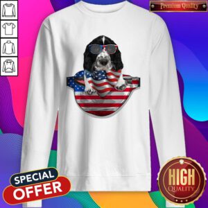 Pro Springer Spaniel Waist Pack Flag American Flag Independence Day Sweatshirt