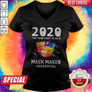 Beautiful 2020 The Year I Got To Be A Mask Maker Essential V-neck