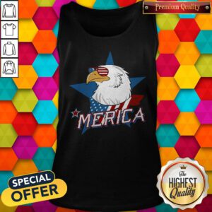 Beautiful Eagle Merica American Flag Tank Top