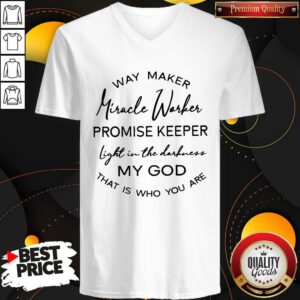 Beautiful Way Maker Miracle Worker V-neck